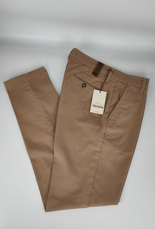 Pantalone Uomo Gamba Stretta Tasca America Invernale Pantaloni Dresserd - BEIGE