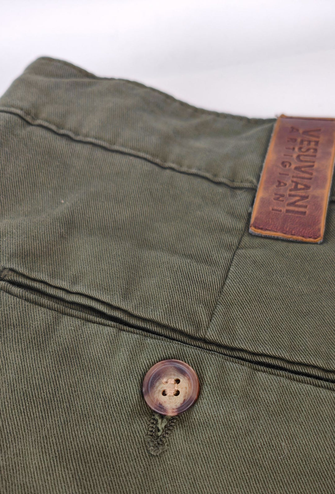 Pantalone Uomo Gamba Stretta Tasca America Invernale Pantaloni Dresserd - VERDE MILITARE