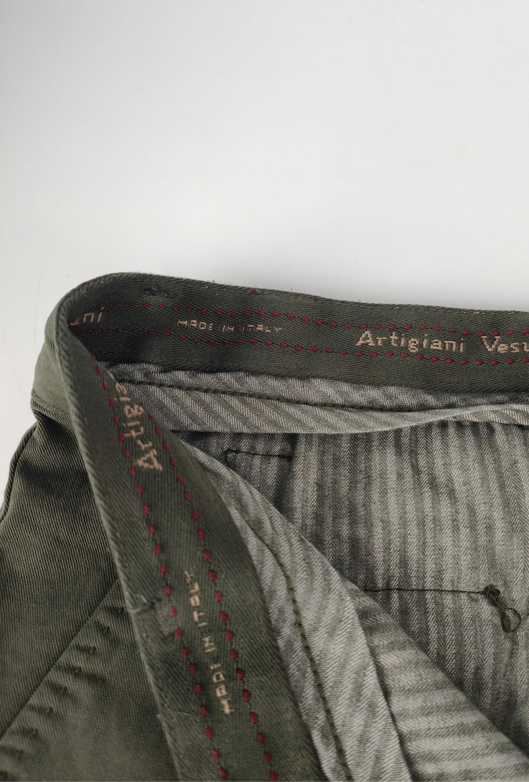 Pantalone Uomo Gamba Stretta Tasca America Invernale Pantaloni Dresserd - VERDE MILITARE