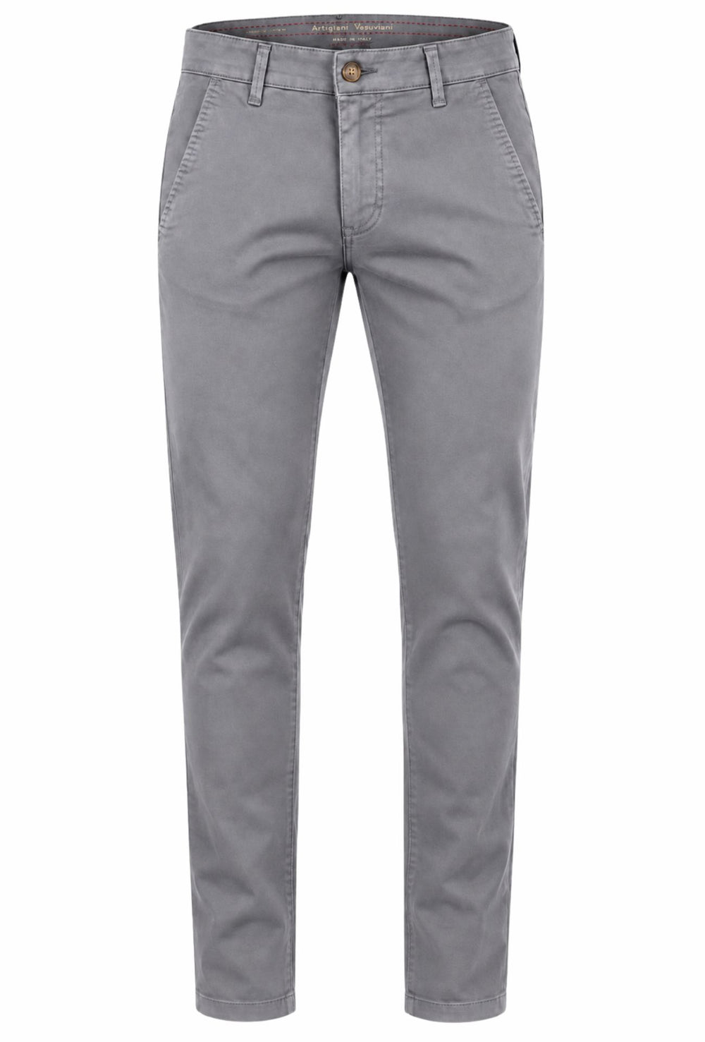 Pantalone Uomo Gamba Stretta Tasca America Invernale Pantaloni Dresserd - GRIGIO MEDIO