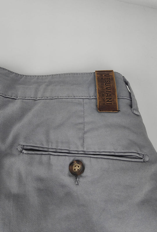 Pantalone Uomo Gamba Stretta Tasca America Invernale Pantaloni Dresserd - GRIGIO MEDIO