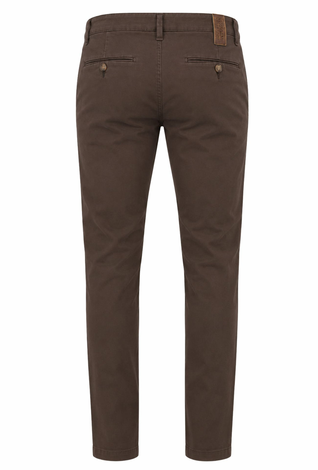 Pantalone Uomo Gamba Stretta Tasca America Invernale Pantaloni Dresserd - MARRONE