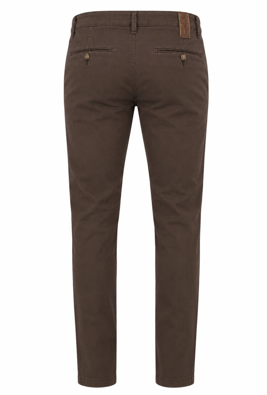 Pantalone Uomo Gamba Stretta Tasca America Invernale Pantaloni Dresserd - MARRONE