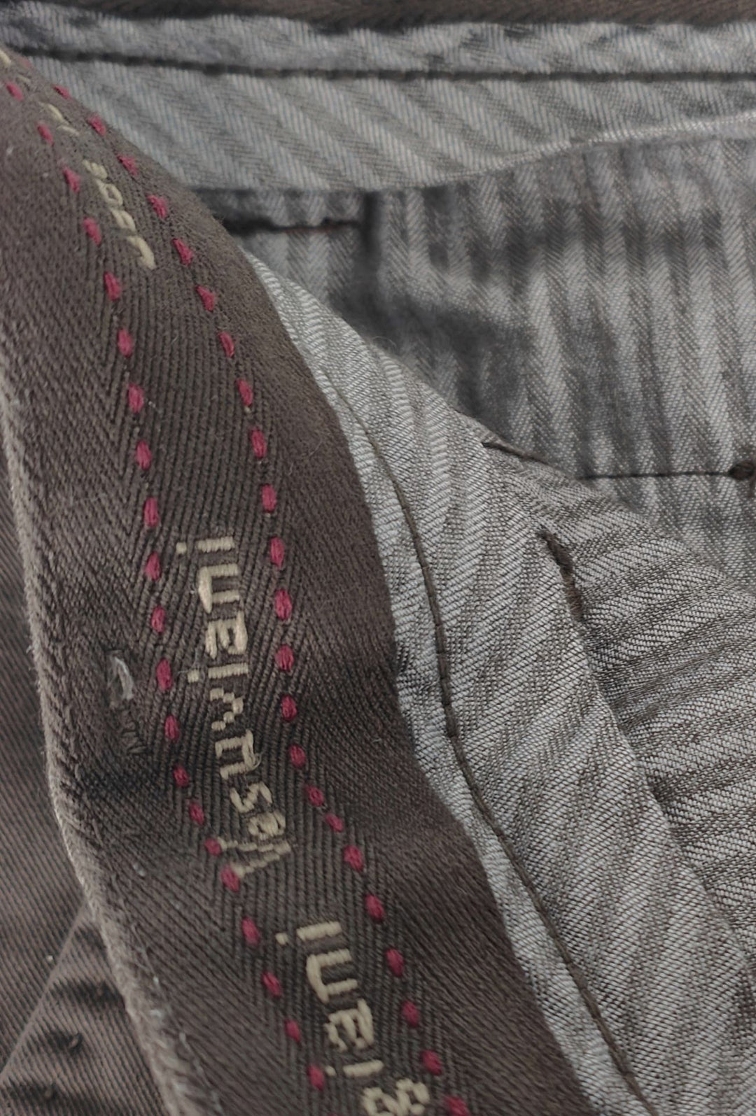 Pantalone Uomo Gamba Stretta Tasca America Invernale Pantaloni Dresserd - MARRONE