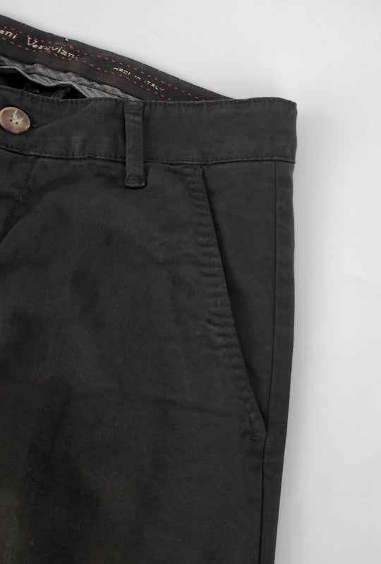 Pantalone Uomo Gamba Stretta Tasca America Invernale Pantaloni Dresserd - NERO