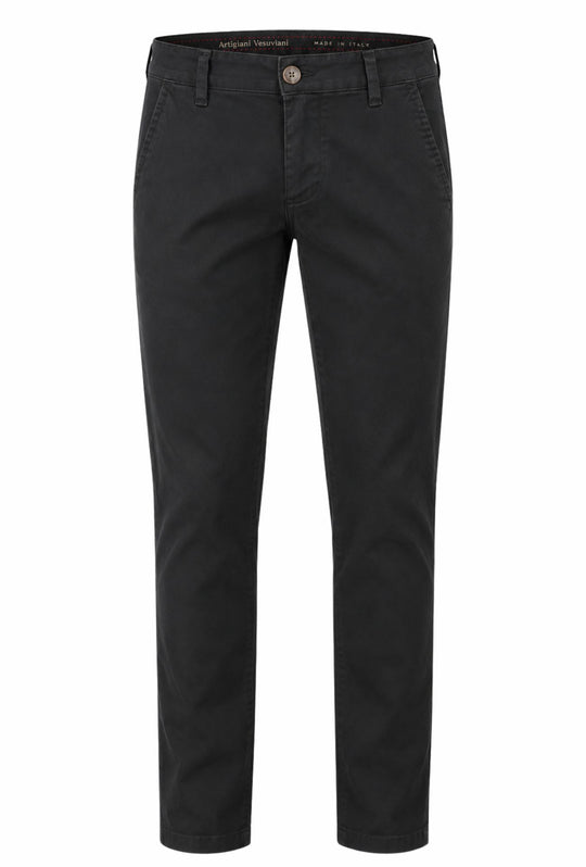 Pantalone Uomo Gamba Stretta Tasca America Invernale Pantaloni Dresserd - NERO