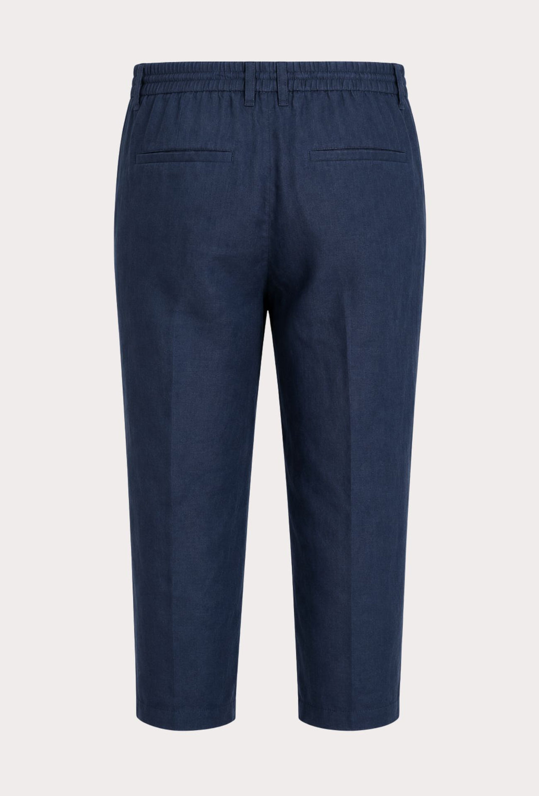 Pantalone 100% Lino Uomo confort fit con elastico - BLU