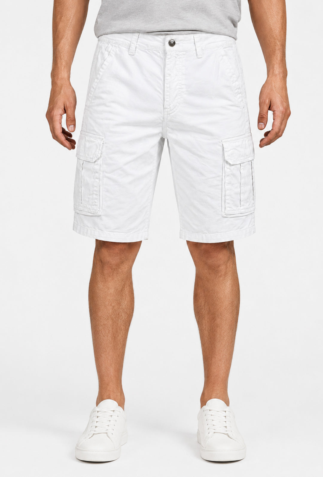 Bermuda Cargo uomo Pantaloncino Dresserd con tasconi laterali - BIANCO