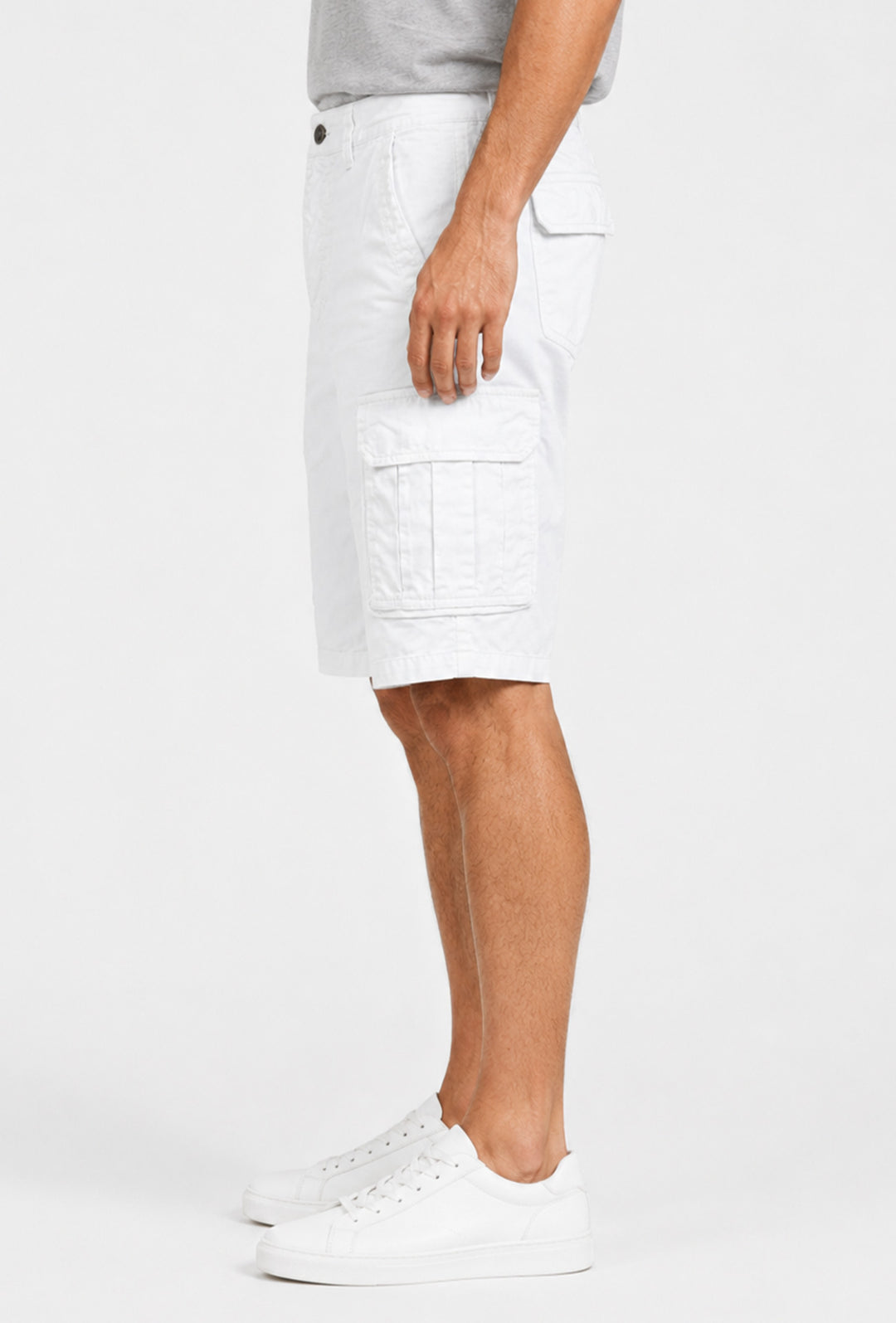 Bermuda Cargo uomo Pantaloncino Dresserd con tasconi laterali - BIANCO