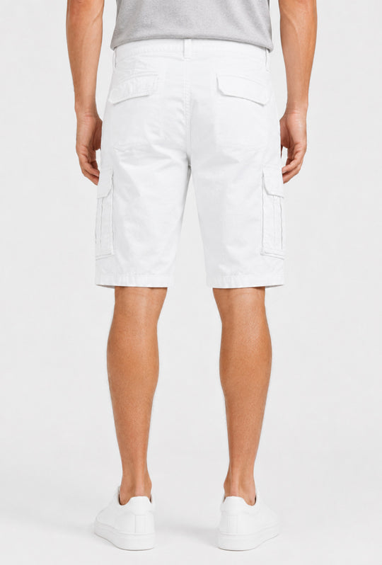 Bermuda Cargo uomo Pantaloncino Dresserd con tasconi laterali - BIANCO