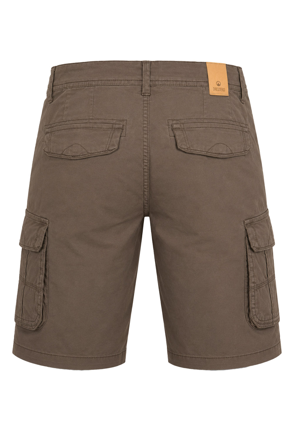 Bermuda Uomo Tasconi Laterali Pantaloncino in Cotone Tasche laterali Dresserd - TESTA DI MORO