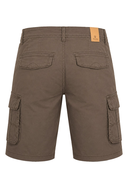Bermuda Uomo Tasconi Laterali Pantaloncino in Cotone Tasche laterali Dresserd - TESTA DI MORO