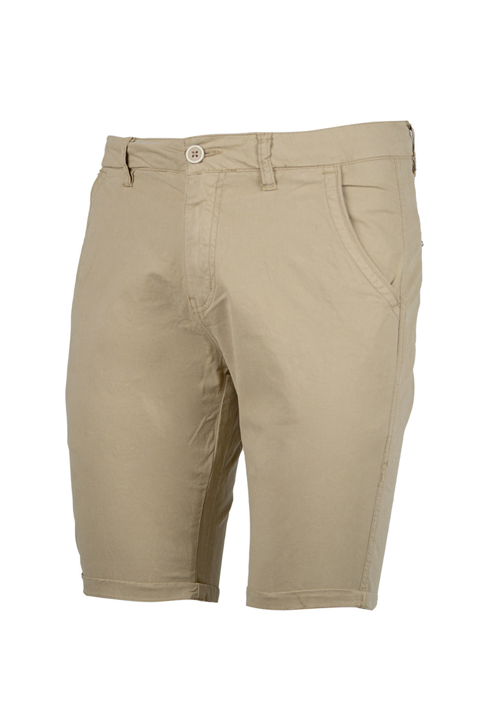 Bermuda Uomo Dresserd Tasca America in Cotone Pantaloncino Casual Fit - BEIGE SCURO