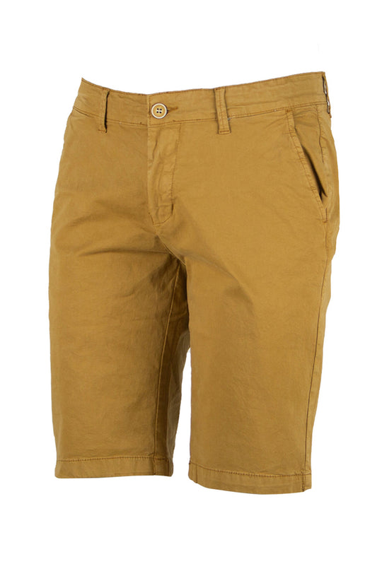 Bermuda uomo Dresserd pantaloncino corto in cotone Regular fit Dresserd Moda - GIALLO