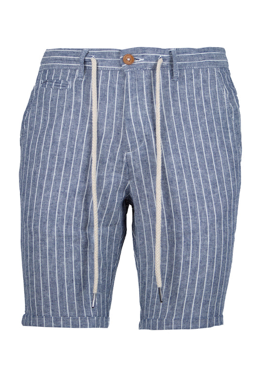 Bermuda Uomo in lino Trama rigata Pantalone corto Dresserd - BLU