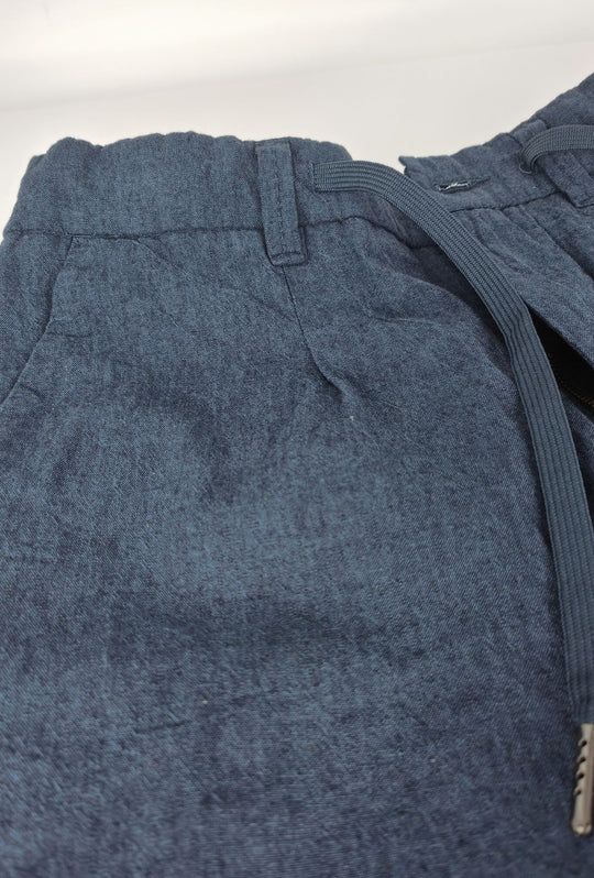 Bermuda uomo MISTO LINO  - DRESSERD - BLU NAVY