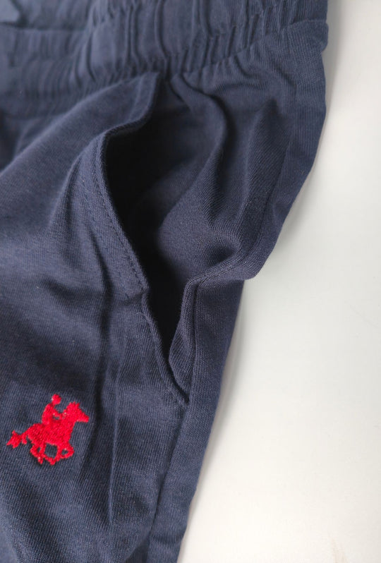 Bermuda Uomo U.S. Grand Polo Equipment & Apparel in cotone con elastico - BLU