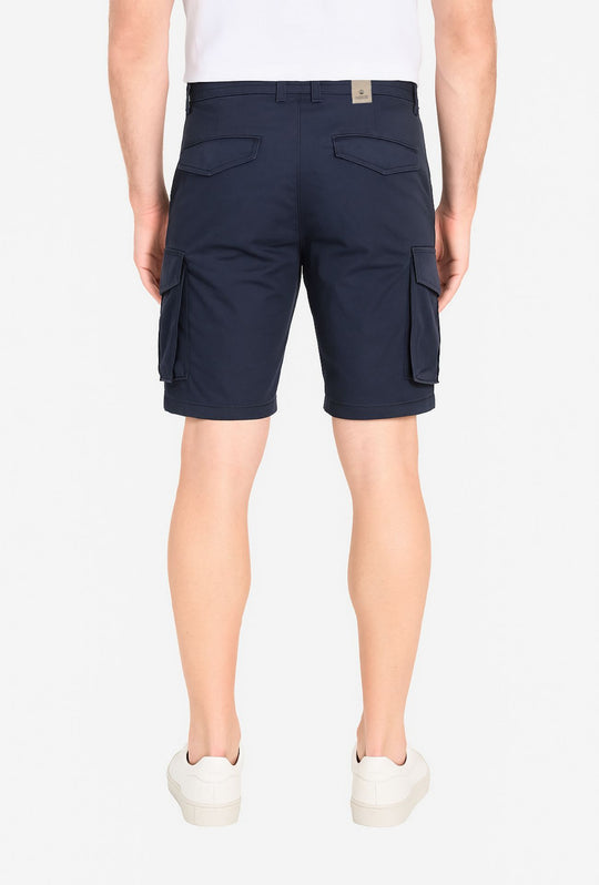 Bermuda Cargo uomo Pantaloncino Dresserd con tasconi laterali - BLU