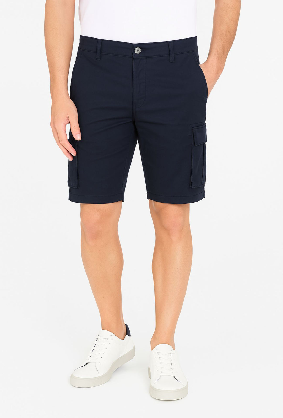 Bermuda Cargo uomo Pantaloncino Dresserd con tasconi laterali - BLU