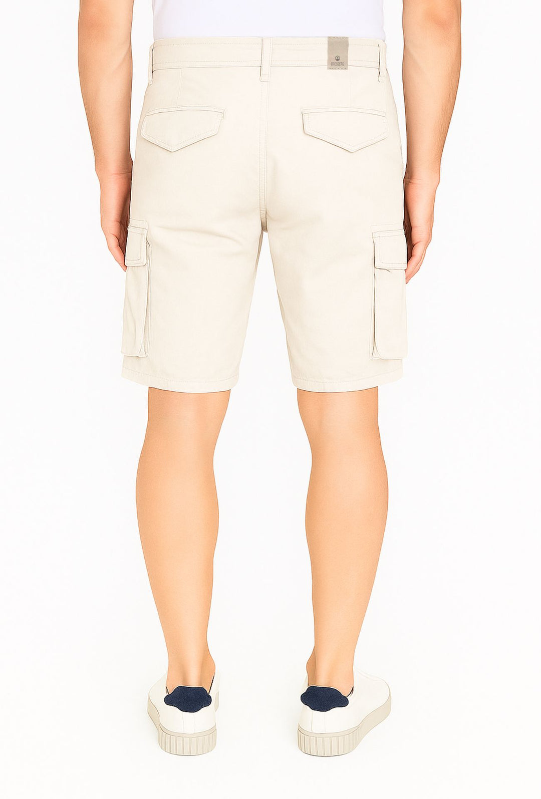 Bermuda Cargo uomo Pantaloncino Dresserd con tasconi laterali - GHIACCIO