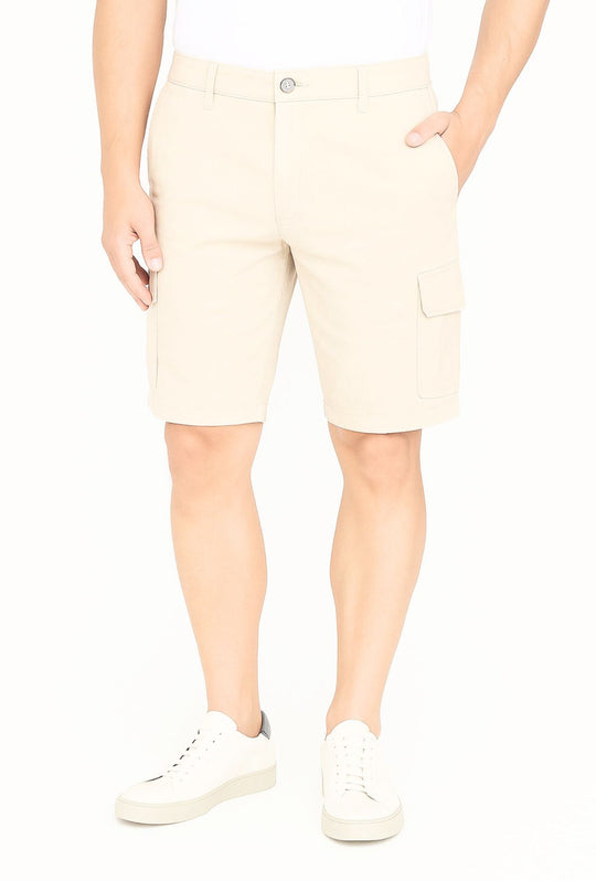 Bermuda Cargo uomo Pantaloncino Dresserd con tasconi laterali - GHIACCIO