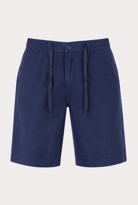 Bermuda Uomo lino e cotone DRESSERD- BLU NAVY