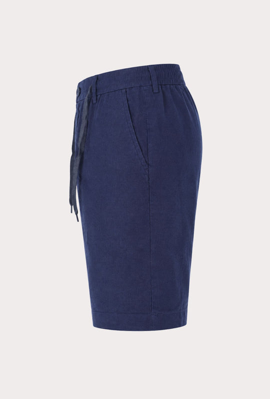 Bermuda Uomo lino e cotone DRESSERD- BLU NAVY