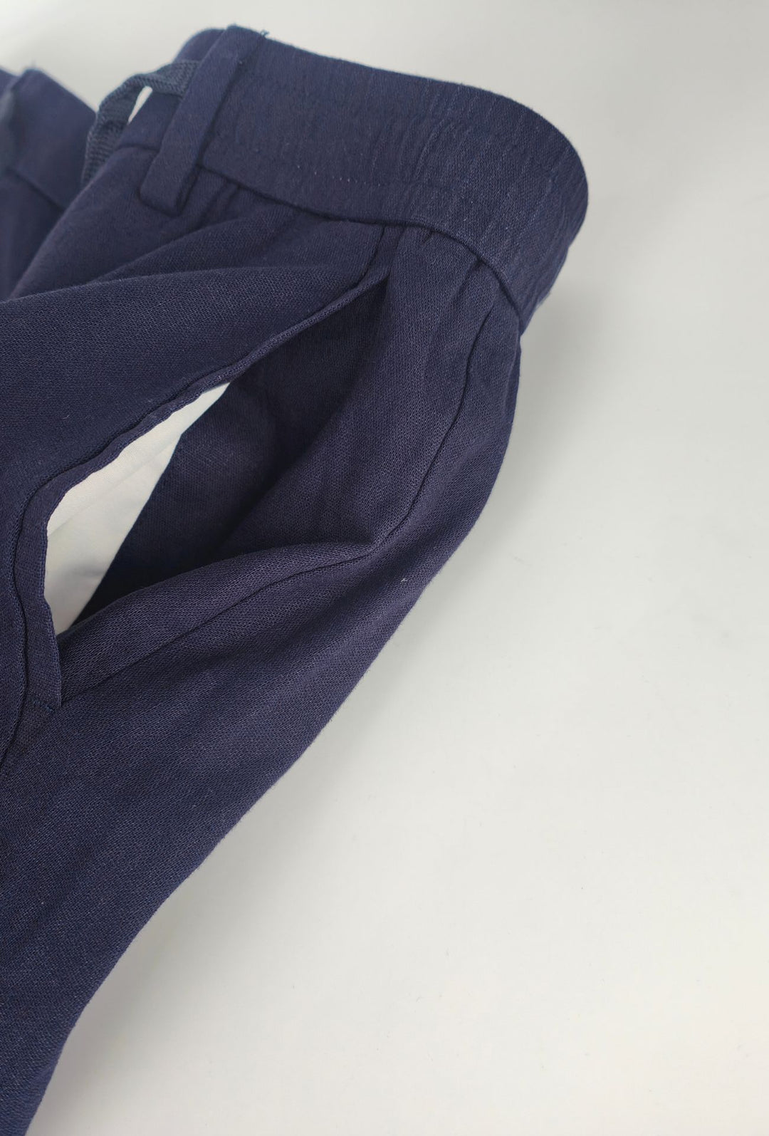 Bermuda Uomo lino e cotone DRESSERD- BLU NAVY