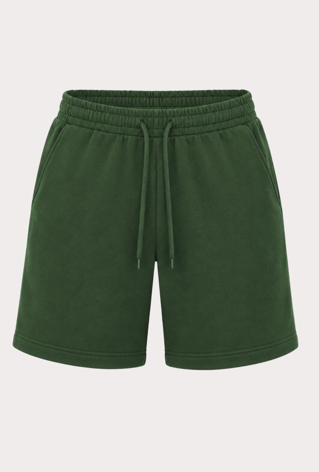 Bermuda Uomo in cotone felpato leggero non garzato DRESSERD- VERDE