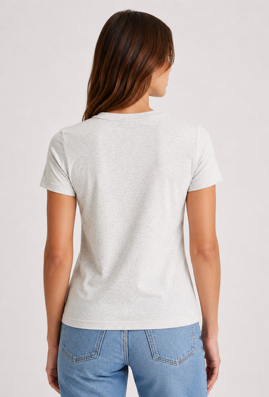 T-Shirt Donna Calvin Klein in Cotone 100% - GRIGIO