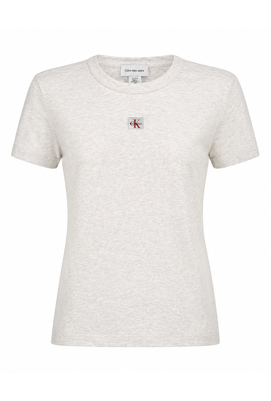 T-Shirt Donna Calvin Klein in Cotone 100% - GRIGIO