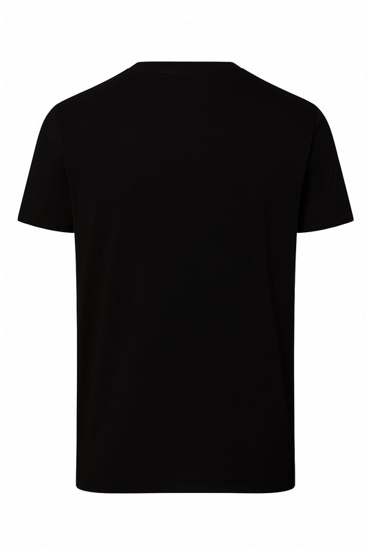 T-Shirt Uomo CALVIN KLEIN logo gommato cucito - NERO