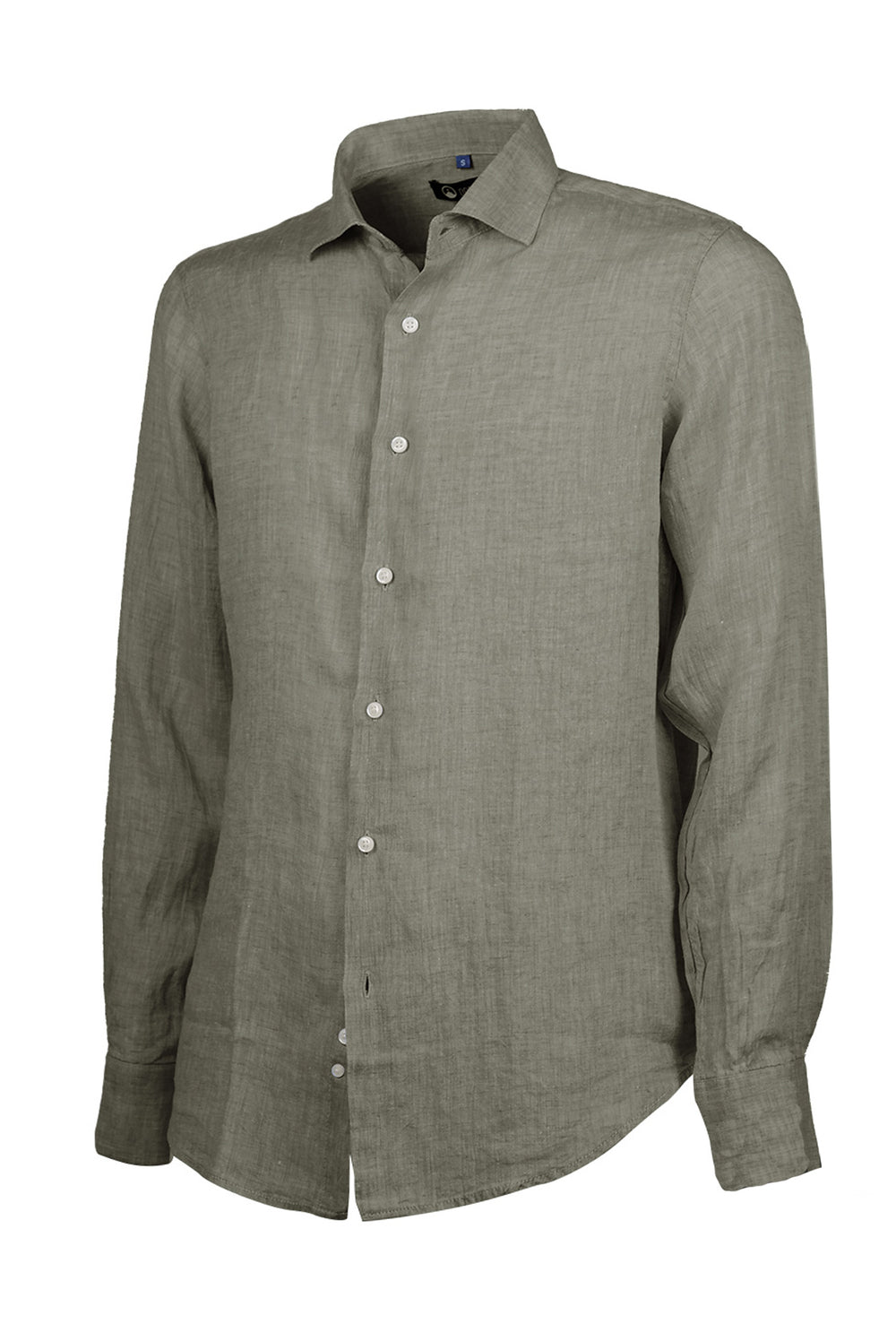 Camicia Uomo 100% Lino Collo camicie estive semi slim fit Dresserd - VERDE