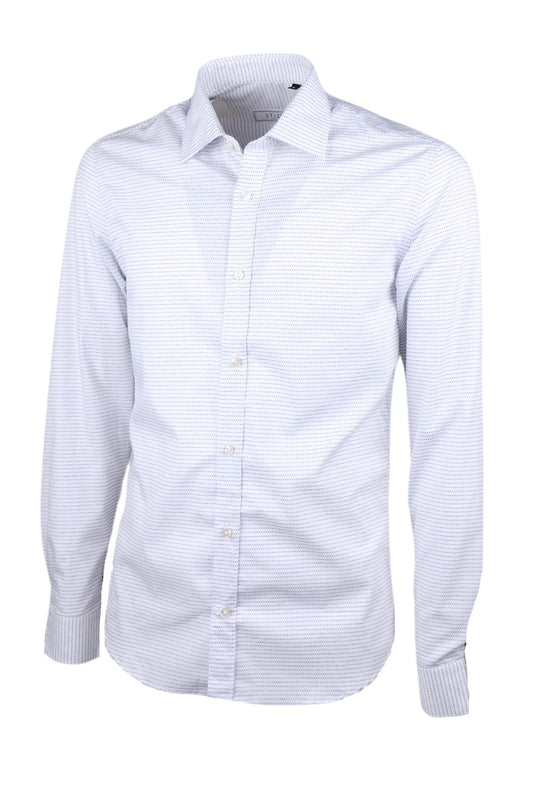 Camicia Uomo manica Lunga in 100% Cotone Semi slim fit Collo Francese