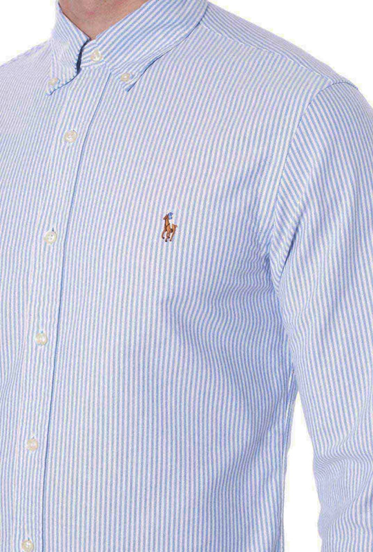 Camicia Uomo RALPH LAUREN rigata Button down cotone oxford