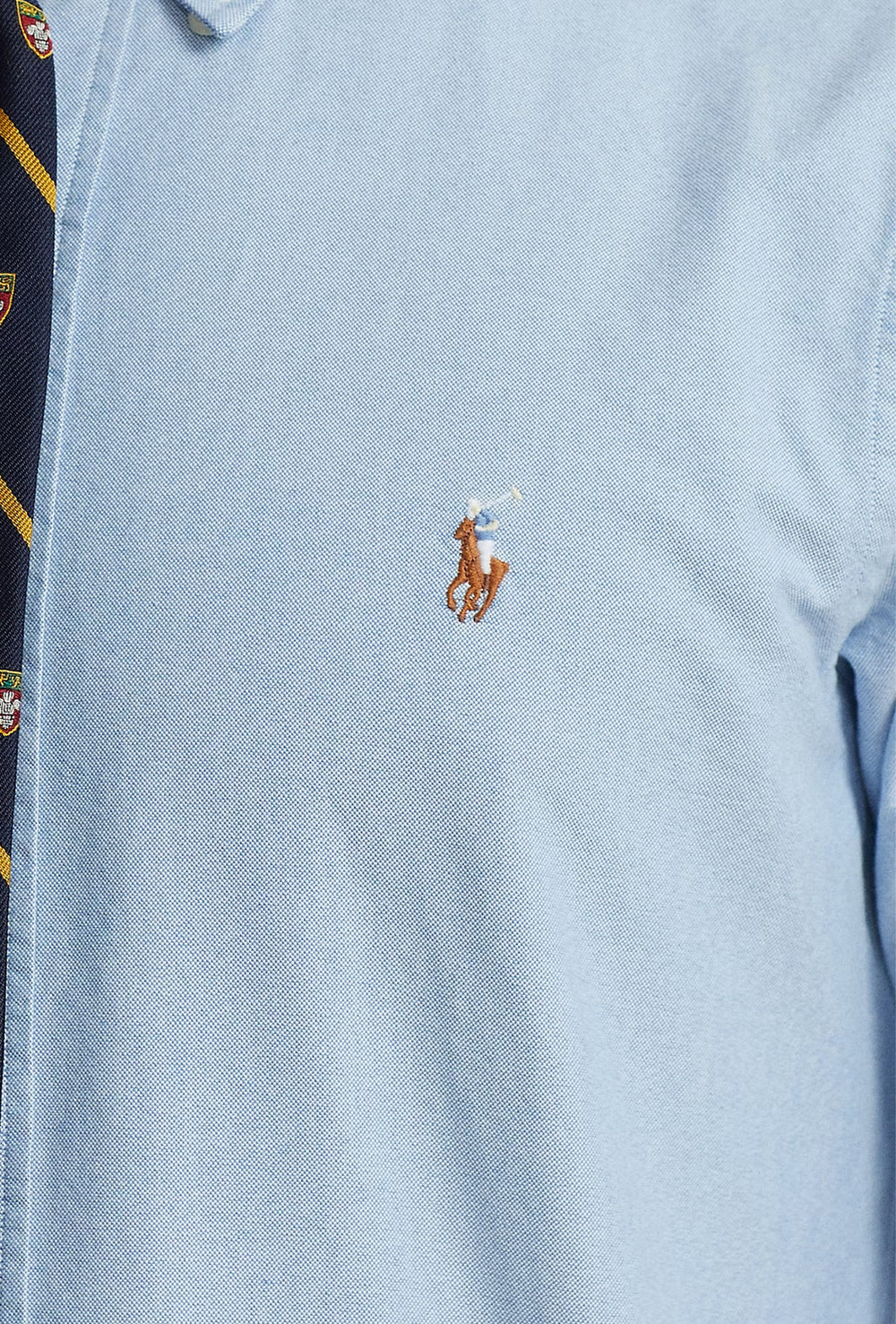 Camicia Uomo Ralph Lauren Button down cotone oxford - AZZURRO
