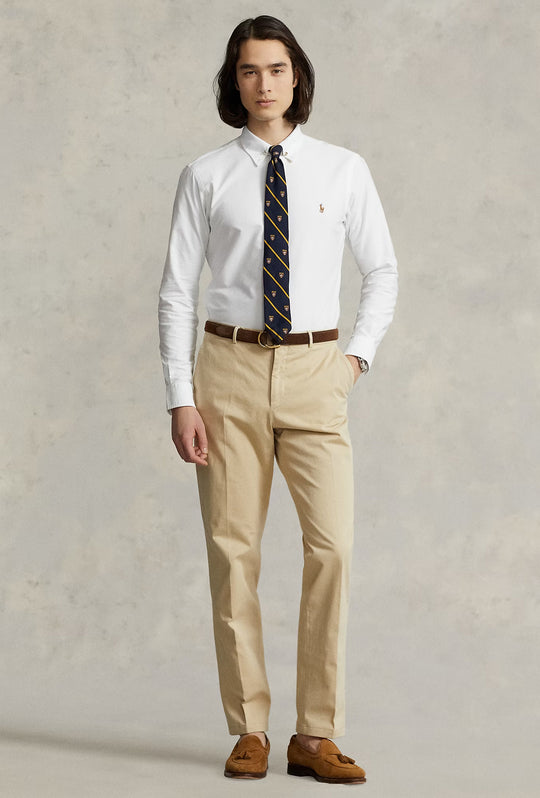 Camicia Uomo Ralph Lauren Button down cotone oxford - BIANCO