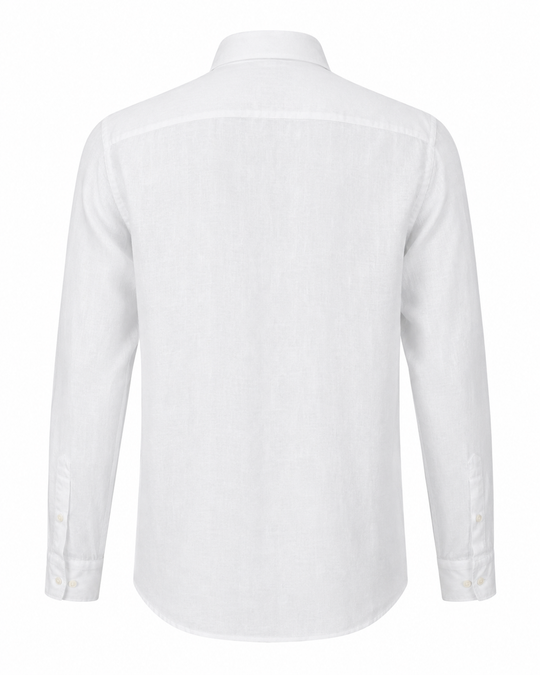 Camicia uomo 100% Lino fiammato Dresserd - BIANCO