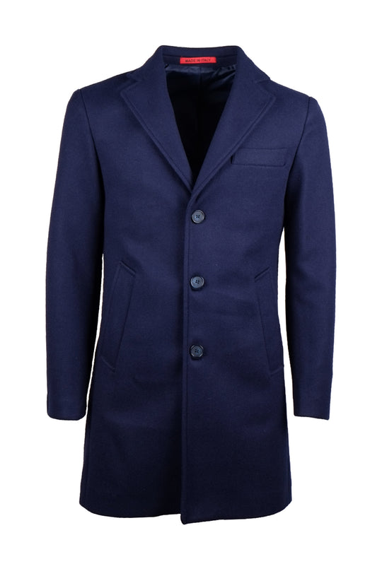 Cappotto Uomo Giubbotto in Panno Invernale Made in Italy Dresserd - BLU