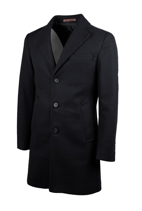 Cappotto Uomo Giubbotto in Panno Invernale Made in Italy Dresserd - NERO