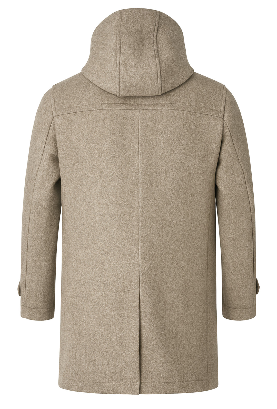 Cappotto uomo  Montgomery con cappuccio in panno dresserd - BEIGE