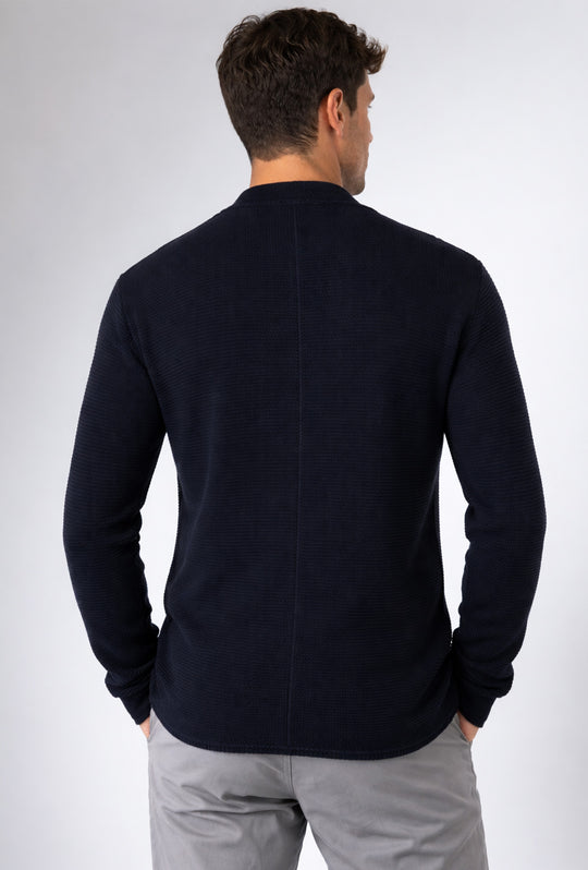 Cardigan Uomo Maglie in cotone con bottoni Giacca in maglia Semi Slim Fit  Dresserd - BLU