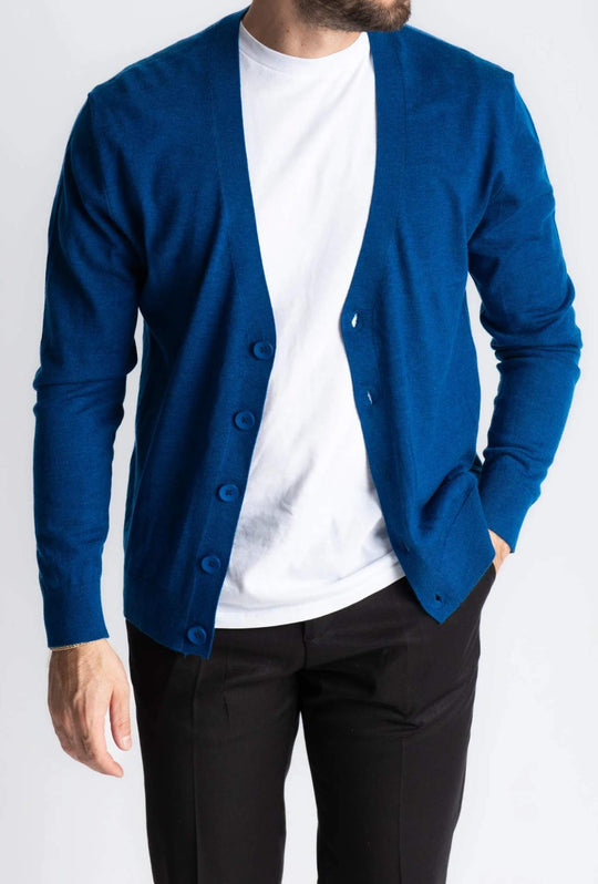 Cardigan in lana rasata Dresserd maglia aperta con bottoni - AVIO