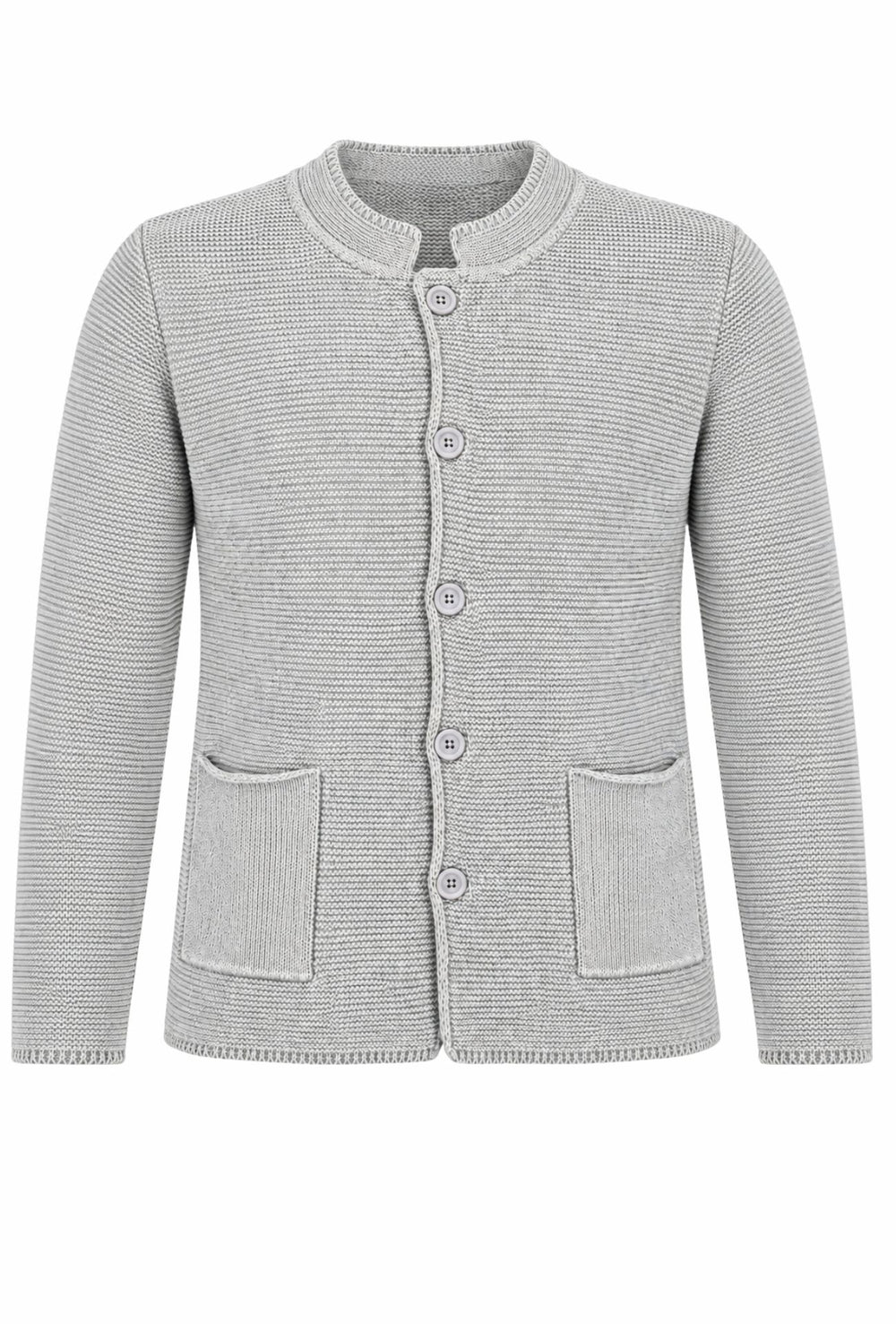 Cardigan Uomo Maglie in cotone con bottoni Giacca in maglia Semi Slim Fit  Dresserd - GRIGIO