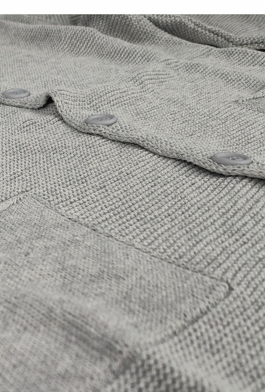 Cardigan Uomo Maglie in cotone con bottoni Giacca in maglia Semi Slim Fit  Dresserd - GRIGIO