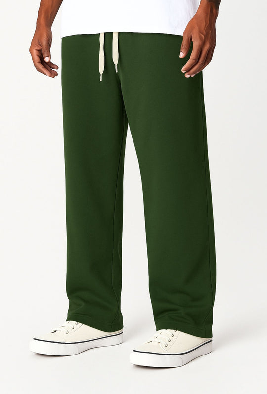Pantalone di Tuta Regular Fit gamba dritta 100% cotone - VERDE