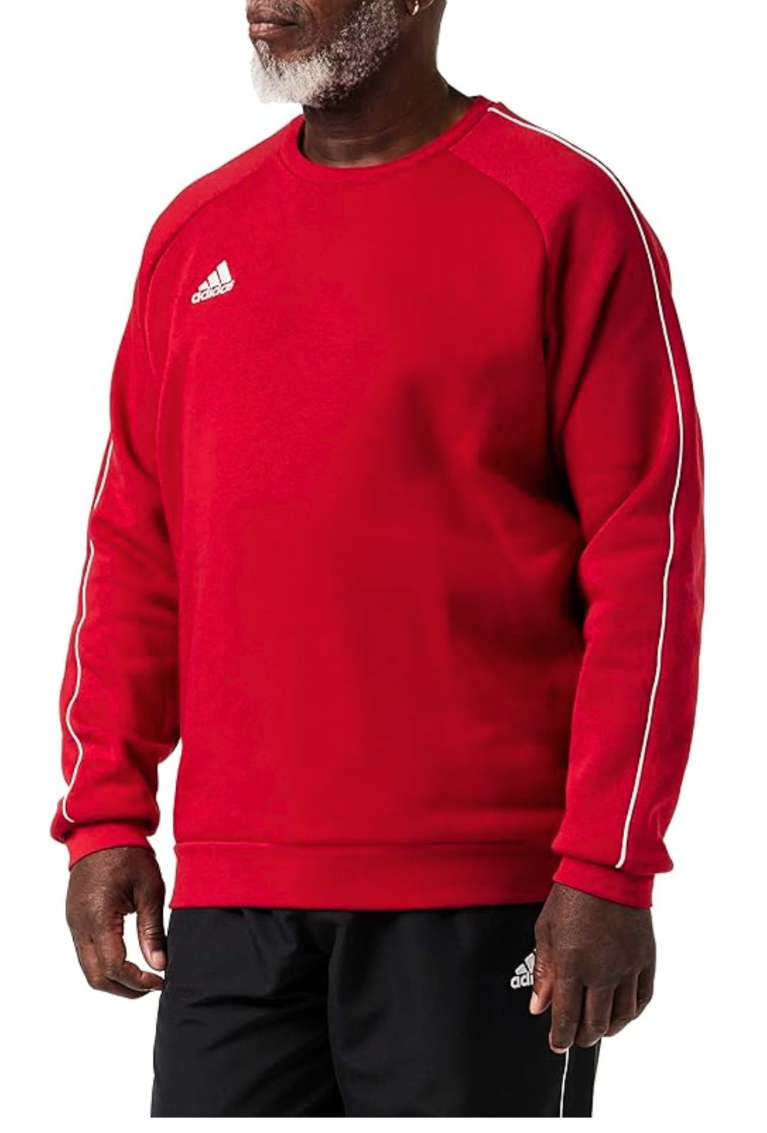Felpa uomo ADIDAS Core girocollo felpato - ROSSO