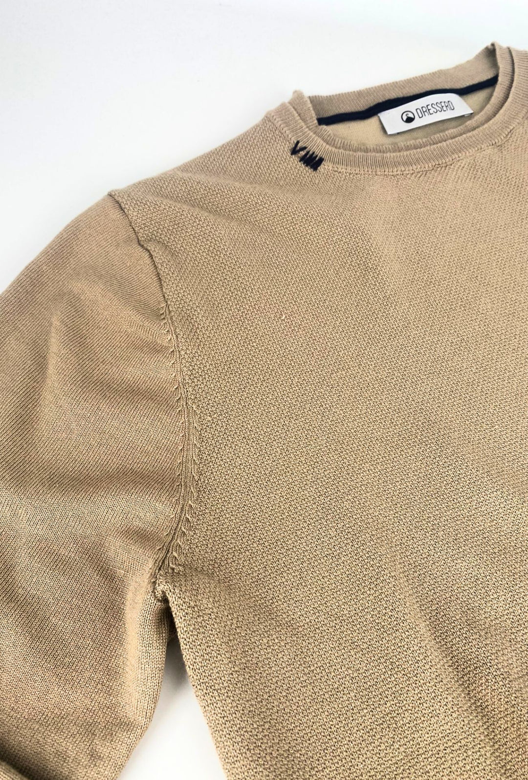 Maglioncino Uomo Viscosa Dresserd semi slim fit con top - BEIGE