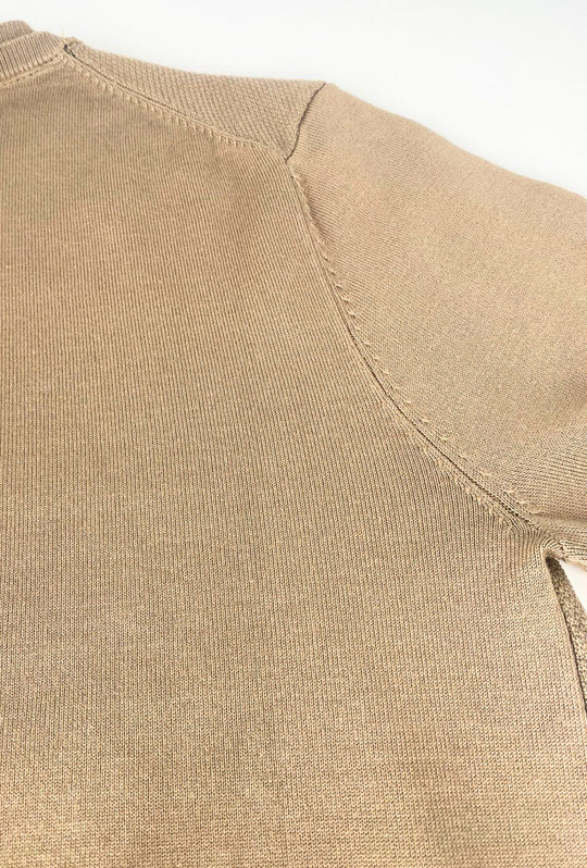 Maglioncino Uomo Viscosa Dresserd semi slim fit con top - BEIGE