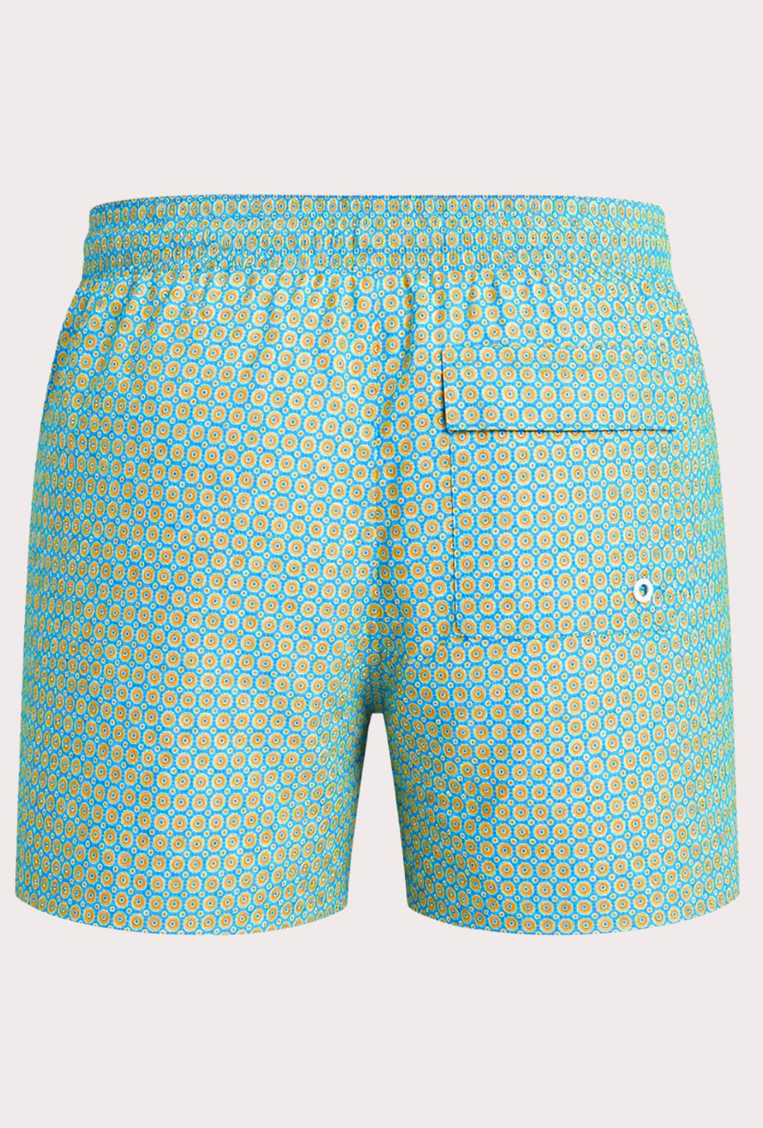 Costume da bagno uomo fantasia geometrica - AZZURRO